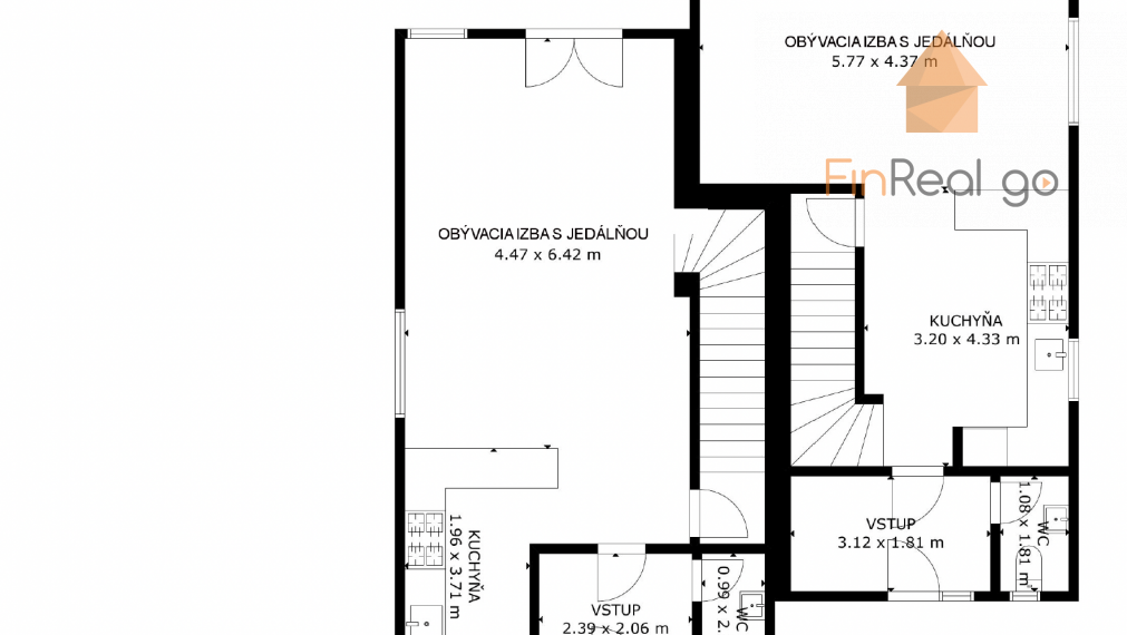 Predaj - skolaudovaná novostavba RD s 2 bytovými jednotkami, 102m2 úžitková plocha, 381m2 pozemok, Hrubá Borša