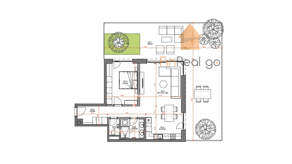 PRENAJATÉ 2-izb. bytu s veľkou terasou v Sport House Pasienky