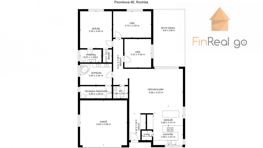 REZERVOVANÉ - RD bungalov Rovinka 170m2, dvojgaráž, 715m2 pozemok, krásne upravená záhrada, záhradný domček
