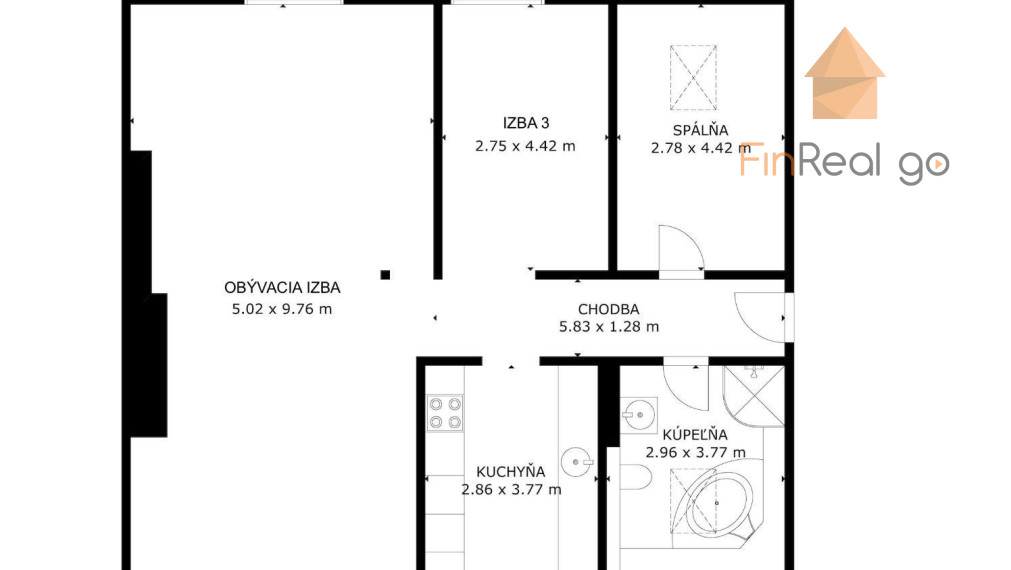 PREDAJ - podkrovný 3-izbový byt na Nivách - 500 bytov, Súťažná