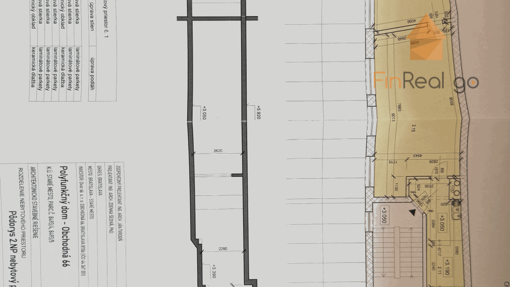 INVESTIČNÁ PRÍLEŽITOSŤ 168 m² + 8 m² terasa – OBCHODNÁ ULICA, STARÉ MESTO, BRATISLAVA I