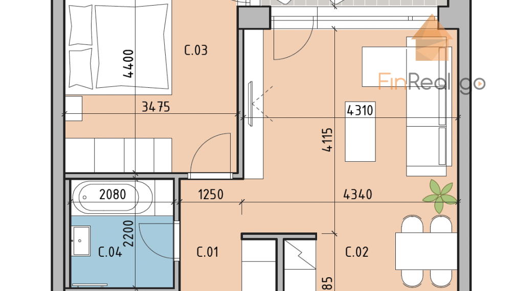 Predaj moderný kompletne zariadený 2-izbový byt s príjemnou lodžiou, Bory, Bratislava
